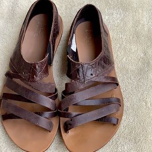 Sorel brown sandals, size 8.